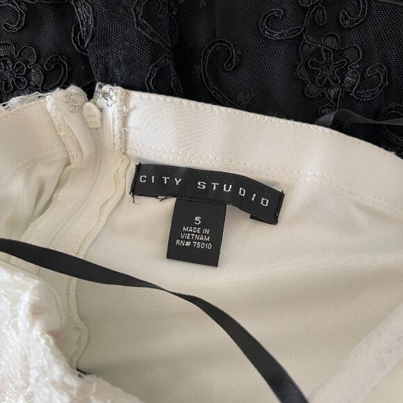 Tulle Black and White Prom/Wedding guest dress - Picture 3 of 11